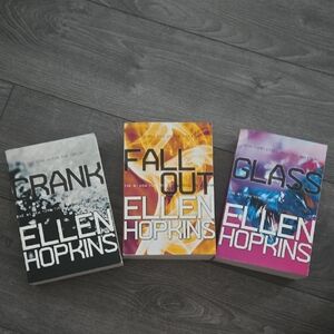 Ellen Hopkins Book Set - Crank, Fallout, Glass
